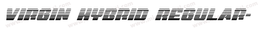 Virgin Hybrid Regular字体转换